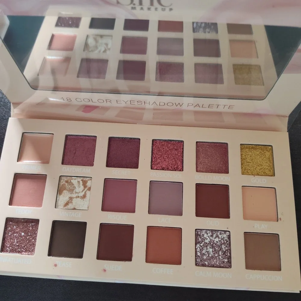 Makeup lot Rosy eyeshadow Okalan loose powder brow soap She makeup